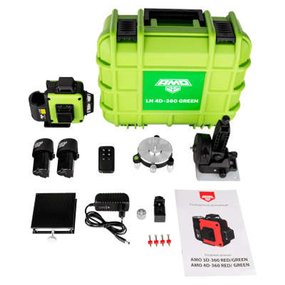 Лазерный уровень AMO LN 4D-360 Green